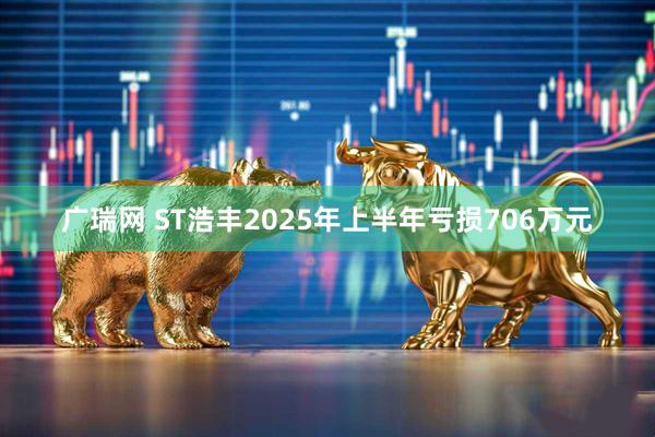 广瑞网 ST浩丰2025年上半年亏损706万元